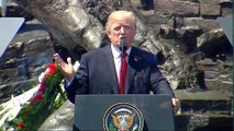 Trump criticises Russia in Poland speech