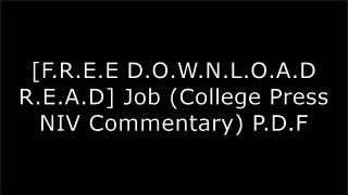 [HrB3W.[F.R.E.E] [D.O.W.N.L.O.A.D] [R.E.A.D]] Job (College Press NIV Commentary) by Stephen M. HooksRob FleenorJohn Mark HicksMark Mangano [W.O.R.D]