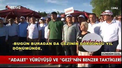 Sözde Adalet Yürüyüşü ve Gezi'de kullanılan taktikler