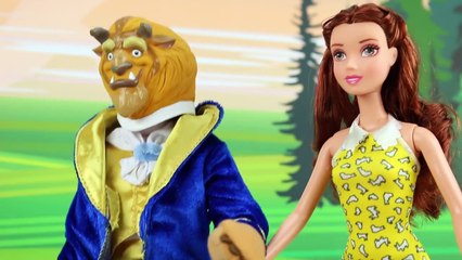 Anna and Elsa Become Mermaids to Rescue Belle Kidnapped by Gaston. DisneyToysFan