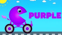 Colores para gracioso basura Niños Aprender camiones vídeo con Pacman