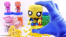 Marvel Batman Captain America Play-Doh Dippin Dots Surprise Eggs Funko Pop Toys Learn Colo
