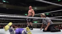 WWE Kofi Kingston vs. Brock Lesnar- Brock Lesnar- The Beast in the East, July 4, 2015