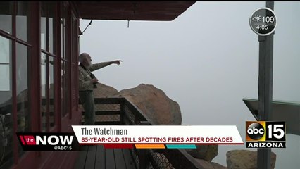 85-year-old still spends his time spotting wildfires after decades on the job