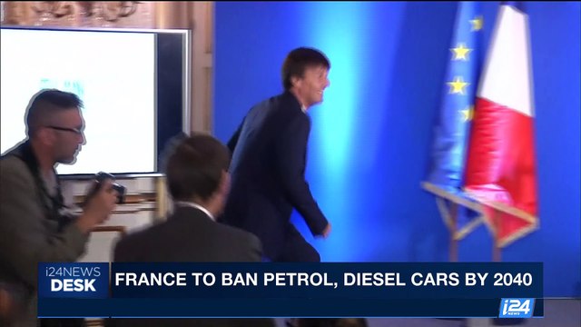 i24NEWS DESK | France to ban petrol, diesel cars by 2040 | Thursday, June 6th 2017