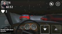 Androïde coureur examen russe circulation hiver sur hiver simulateur de conduite