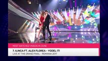 TOP 10 Most watched in June 2017 - Eurovision Song Contest