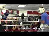 boxing star mikey garcia sparring showing skills - EsNews Boxing