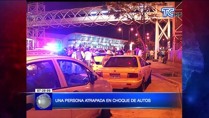 Accidente de transito deja una persona herida