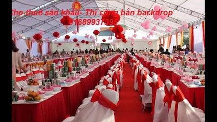 Cho thuê sân khấu tại hà nội- Thi công backdrop 01689 937 395