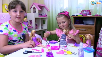 Bad Baby - How to Cut Barbie Doll Hair – Barbie Hair Cut | Плохая девочка постригла Куклу Барби