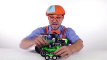 Monster Truck Toy of the trucks while jumping an