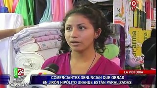 La Victoria: denuncian que obras en Jirón Unanue están paralizadas