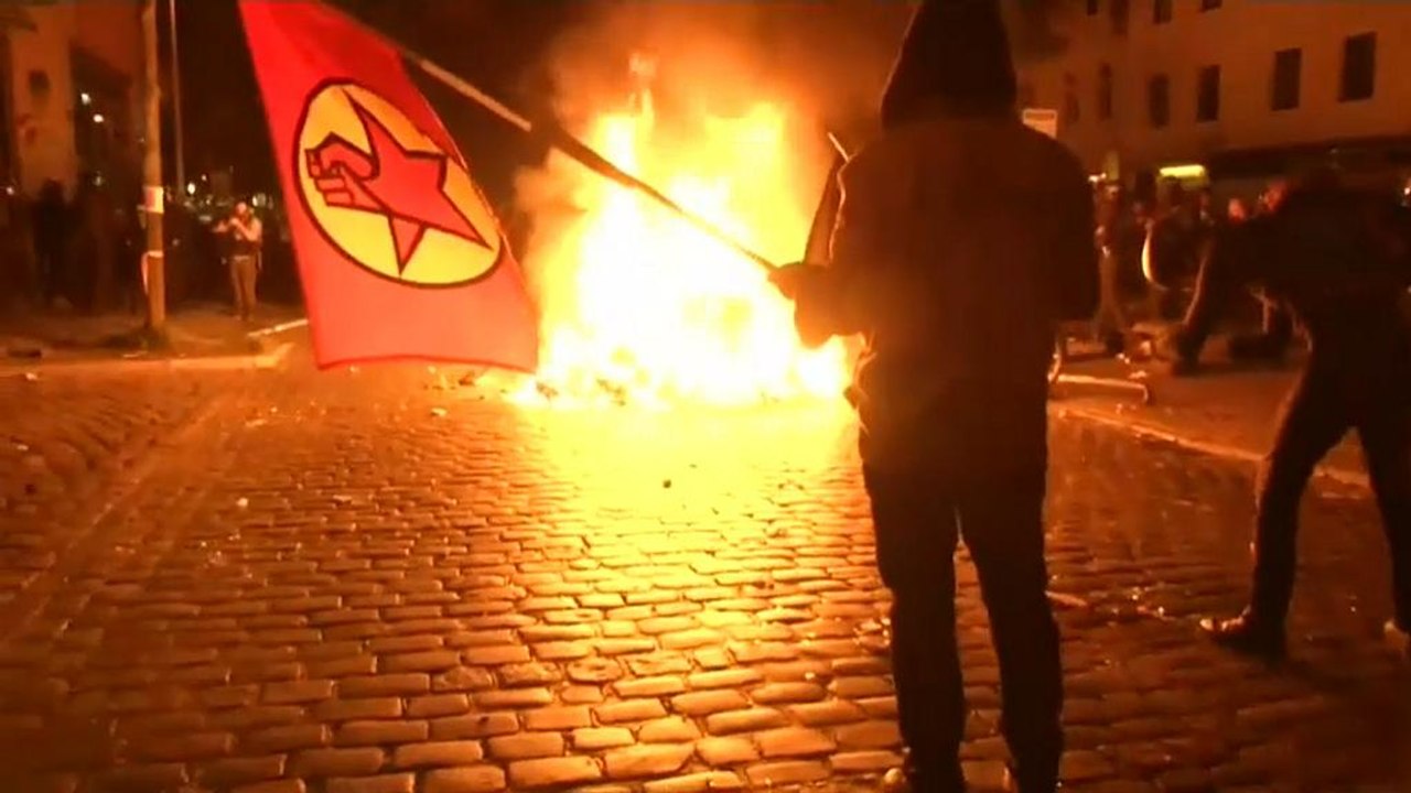 Teils schwere Gewalt bei Protesten gegen Hamburger G-20-Treffen