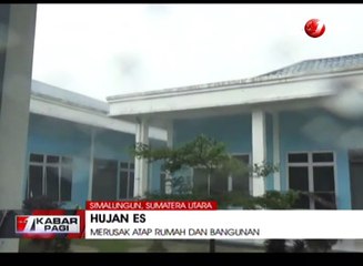 Badai Disertai Hujan Es Landa Simalungun