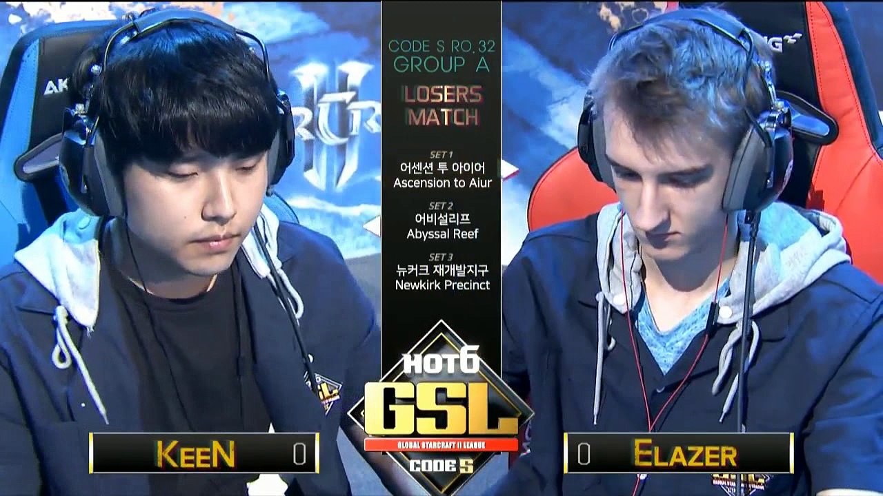 [TW]2017 GSL S3 Code S Ro.32 GroupA Match4：KeeN(T)　v.s.　Elazer(Z)(Host：SoBaDRush & Hui)