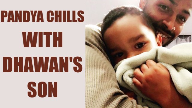 India vs West Indies: Hardik Pandya shares photo with Dhawan’s son Zoravar on social media|Oneindia
