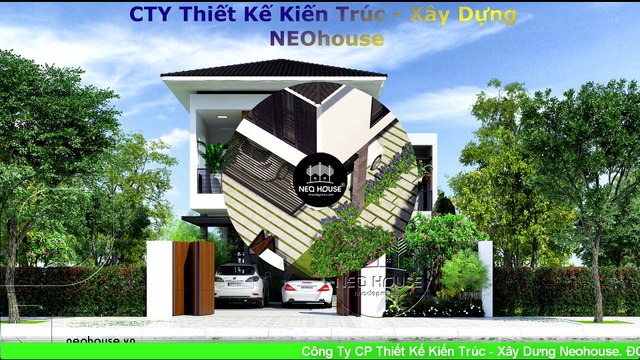 Thiết Kế Biệt Thự Hiện Đại 2 Tầng 250m2