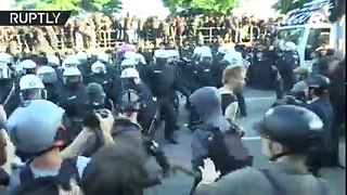 Wrath of Protest  Rioters in Hamburg clash with police