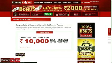 How to Claim Rummy Passion Rs 50 Cash Bonus?