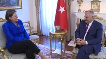 Başbakan Yıldırım, AB Ulastırmadan Sorumlu Komiseri Violeta Bulci'yi Kabul Etti