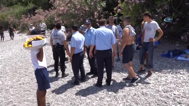Olimpos ve Çıralı Sahilinde Seyyar Satıcı Operasyonu