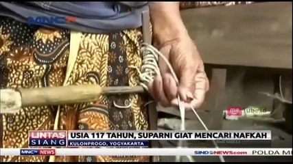 Nenek Usia 117 Tahun Giat Cari Nafkah