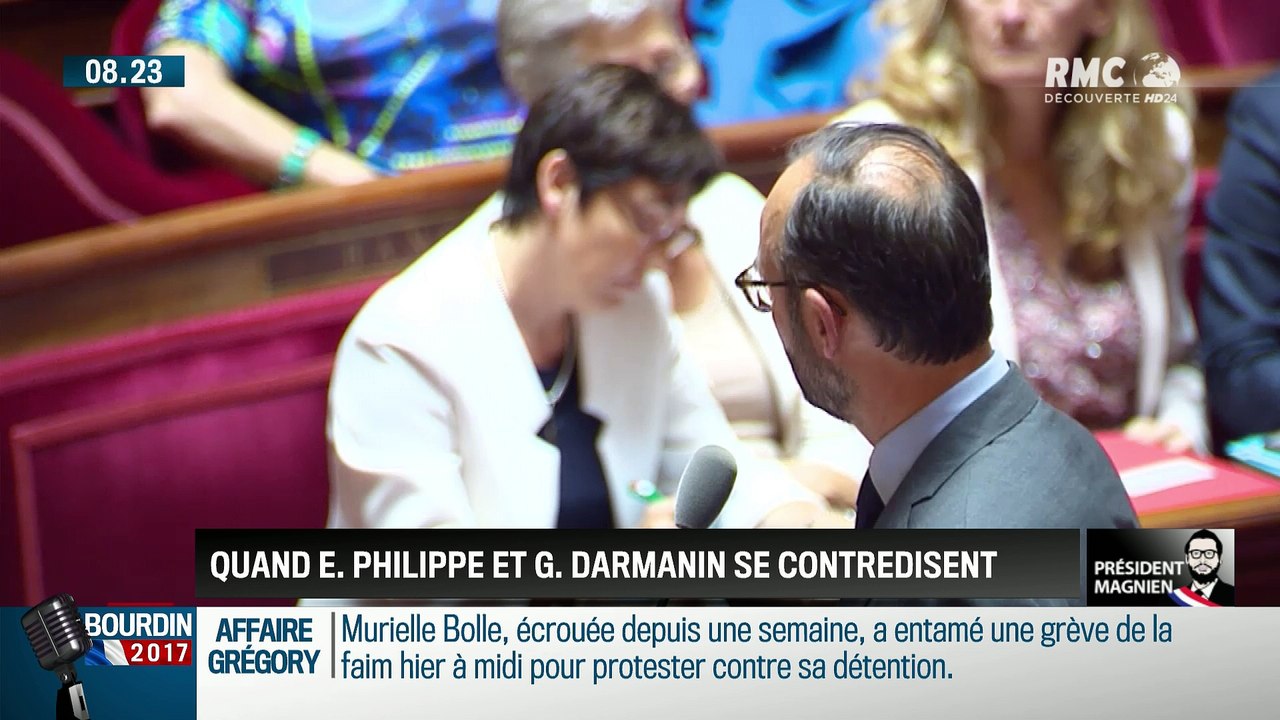 QG Bourdin 2017: Président Magnien !: Quand Edouard Philippe et Gérald Darmanin se contredisent - 07/07