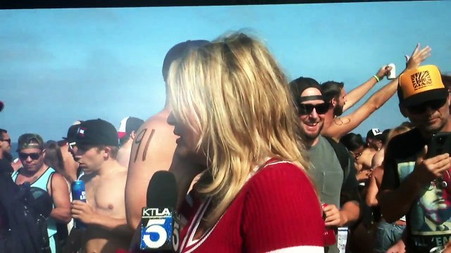 KTLA Hermosa Beach Iron Man Fiasco @ Hermosa Beach 7 4 2017 2