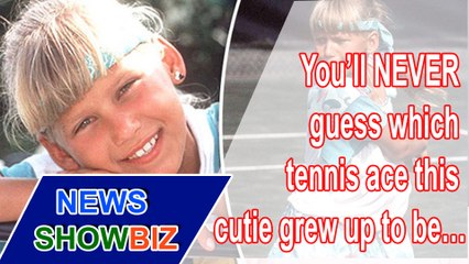 You’ll NEVER guess which tennis ace this cutie grew up to be…