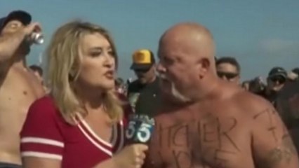 Une journaliste se fait vomir dessus