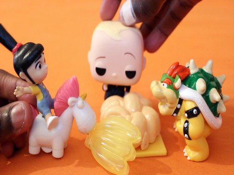 BOSS BABY CAN'T TALK AGNES GRU DESPICABLE ME 3 DREAMWORKS BOWSER SUPER MARIO KART Toys Kids Video TODDLER VIDEOS