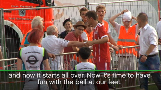 Muller excited to get back to work with Bayern