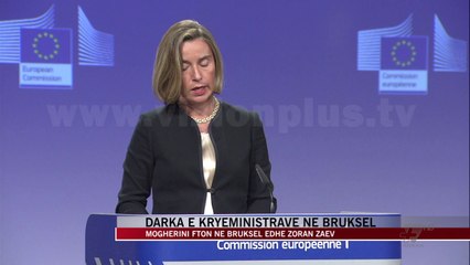 Darka e kryeministrave, Mogherini fton në Bruksel edhe Zoran Zaev - News, Lajme - Vizion Plus