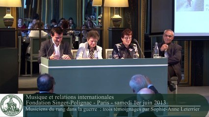 Sophie-Anne Leterrier - Musiciens du rang dans la guerre  : trois témoignages