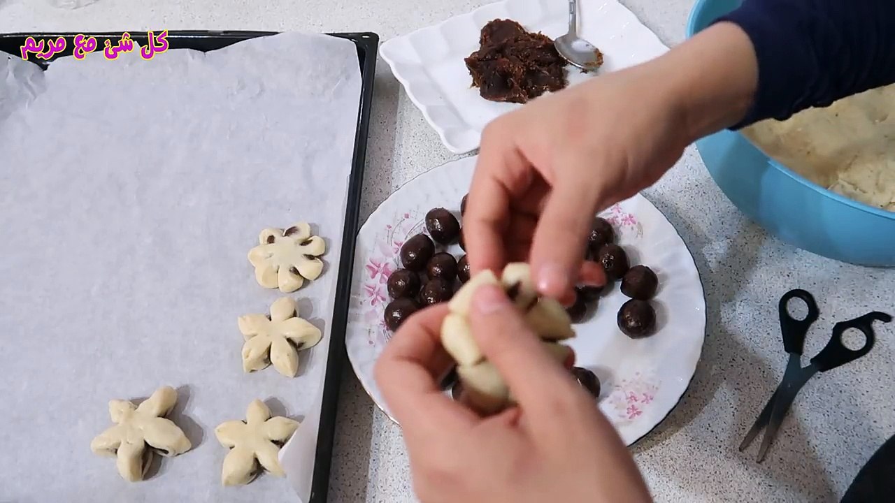 طريقة عمل الكليجة العراقيه الهشه بدون قالب (معمول العيد)