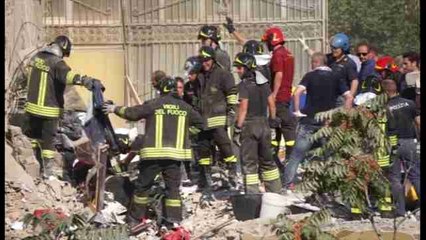Ocho personas desaparecidas en el derrumbe de un edificio en Italia