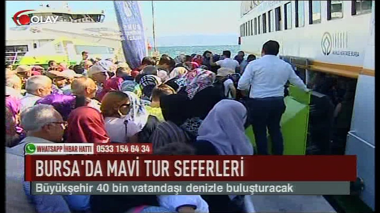 Bursa'da mavi tur seferleri (Haber 06 07 2017)