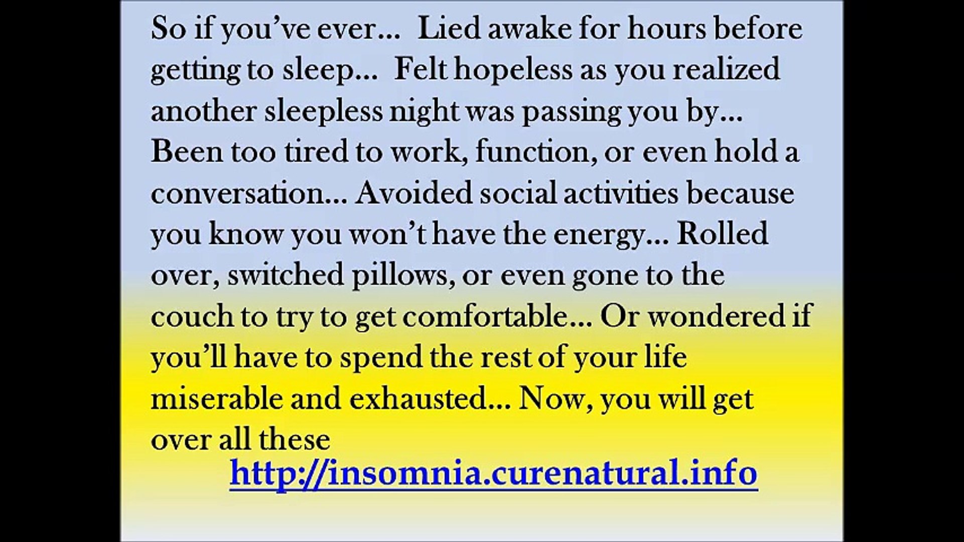 Recommended Treatment for Chronic Insomnia