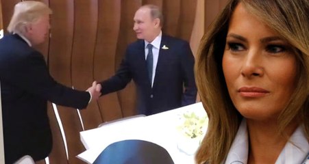 Trump ile Putin İlk Kez Bir Araya Geldi, Melenia Otelde Mahsur Kaldı