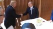 La première poignée de main entre Donald Trump et Vladimir Poutine