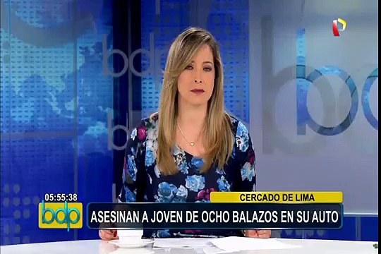 Cercado de Lima: asesinan a joven de ocho balazos en su auto