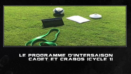 Présentation du programme d'intersaison cadet et crabos (cycle 1, été 2017)