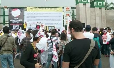 Iluni dan BEM UI Berorasi Dukung KPK