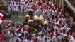 Espagne: première course de taureaux de la San Fermin