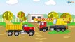 Big Yellow Bulldozer digging with Excavator | Real Construction Trucks Cartoon for Kids