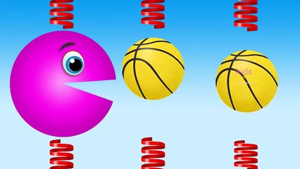 Colores colores para Niños Aprender aprendizaje buhonero Primavera niños pequeños vídeos fo pacman