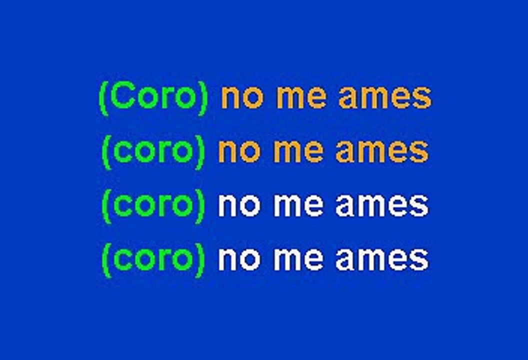 Marc Anthony y Jennifer López - No Me Ames (Karaoke)