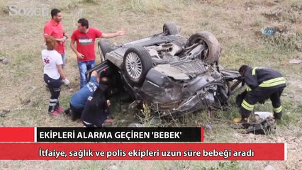 Erzurum'da feci kaza