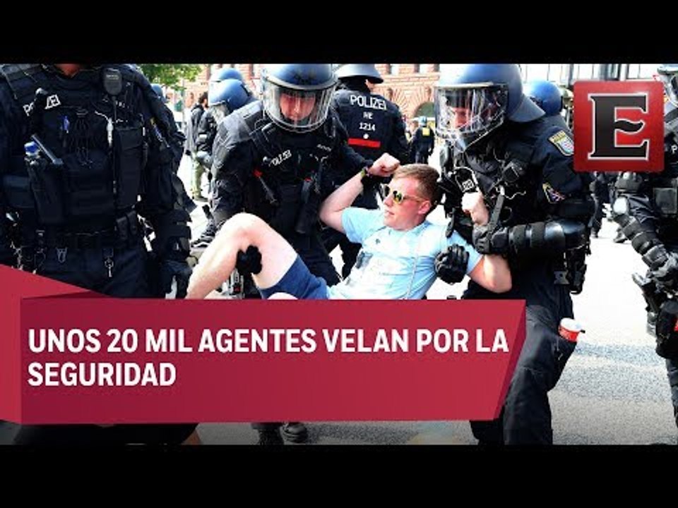 Más de 70 policías heridos en disturbios previo a la cumbre del G20 en Hamburgo